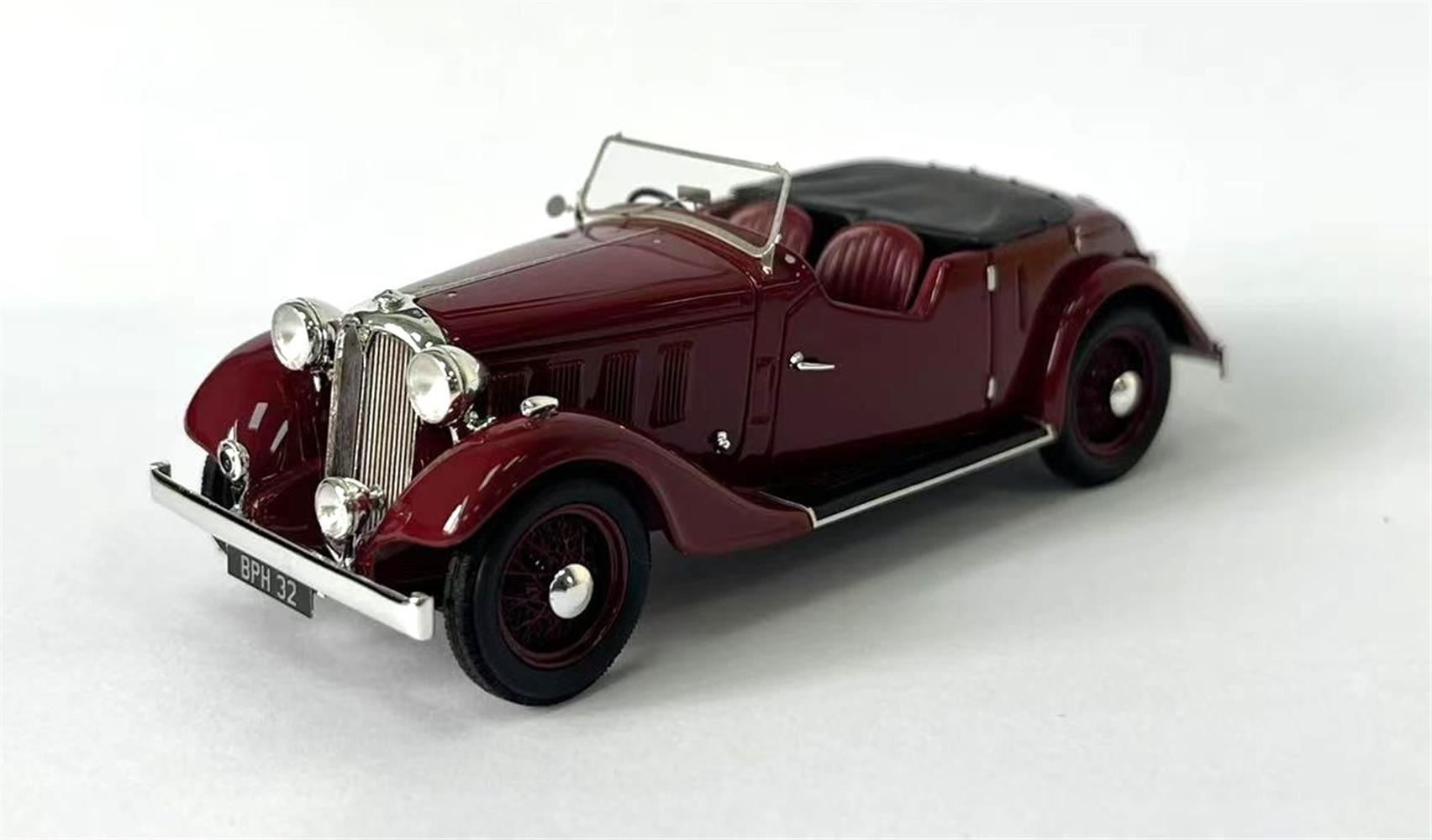 Rover 12HP (P1) Tourer 1934-1935 Maroon - 1:43